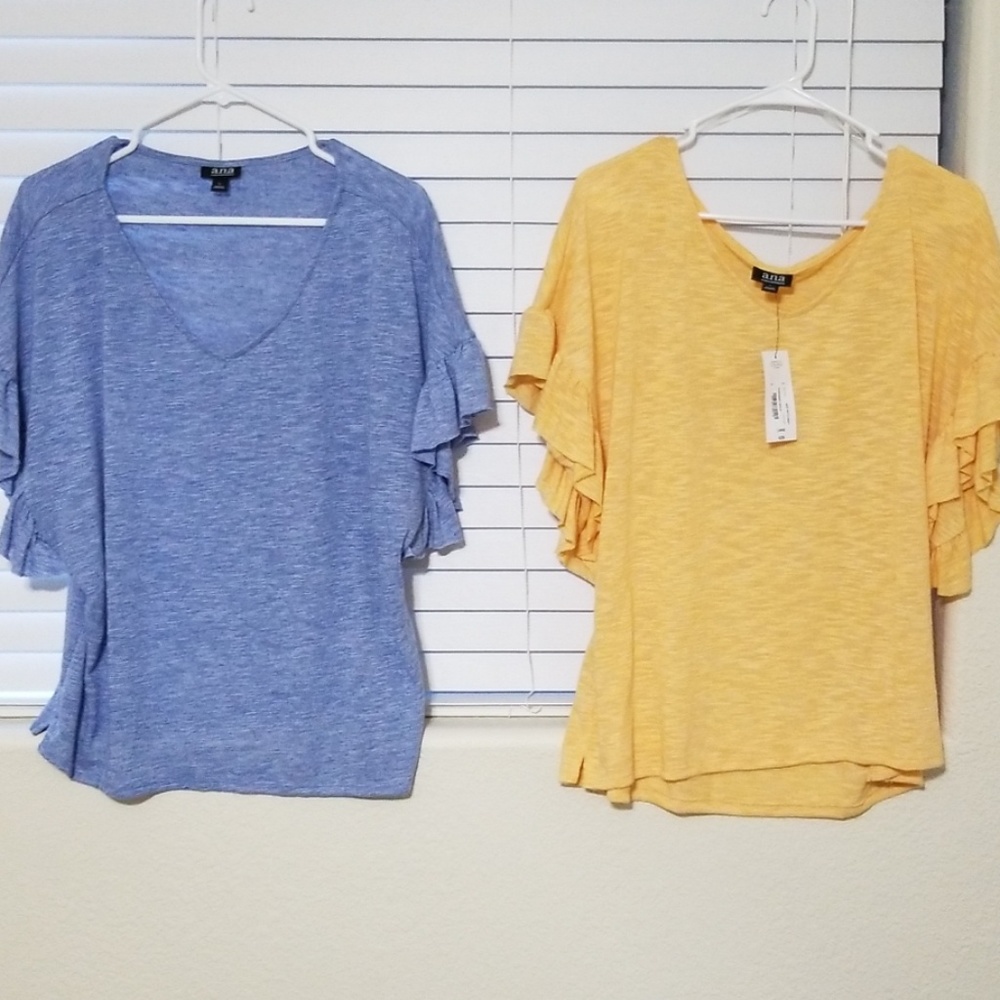Two women's a.n.a shirts